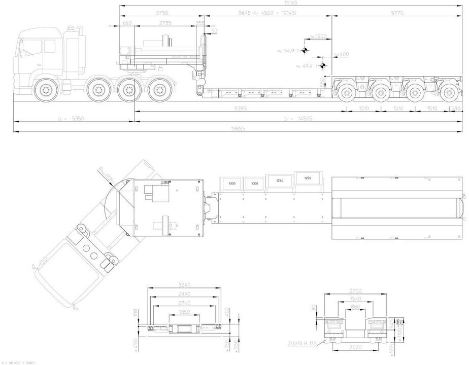 Semi-remorque surbaissé neuf Goldhofer 2+4-Achs-Tiefbett-Kombination VP 6: photos 16