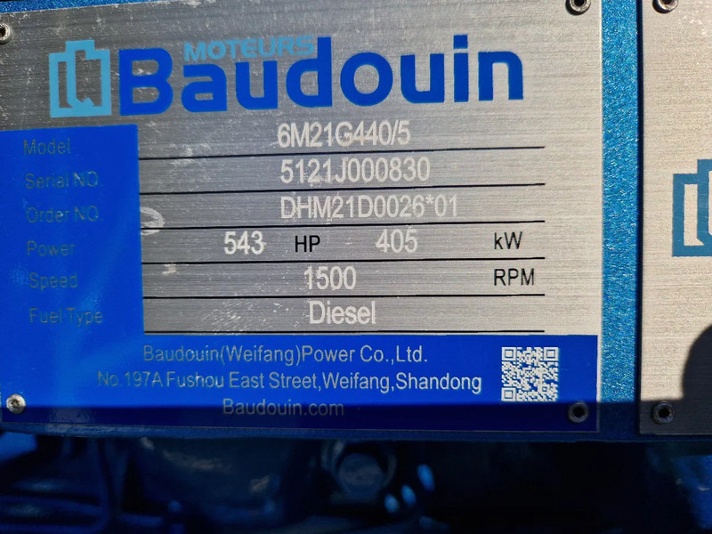Groupe électrogène Baudouin UNUSED Teksan UK TJ440BD gen set 440 kVA Baudouin 6-cilinder: photos 16 Groupe électrogène Baudouin UNUSED Teksan UK TJ440BD gen set 440 kVA Baudouin 6-cilinder: photos 16