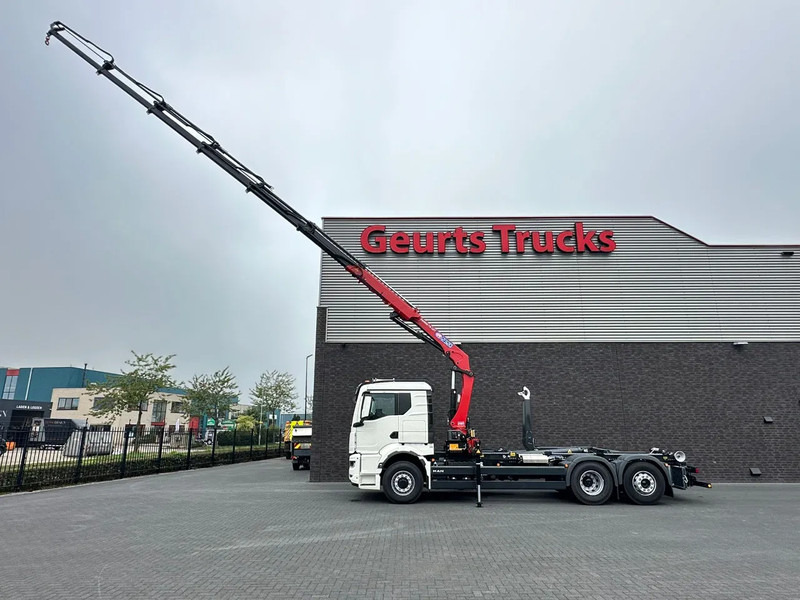 MAN TGS 26.520 6X4H-4 BL NEW MODEL + MEILLER HAAKARMSYSTEEM + HMF 2320 K6-RCS KRAAN/KRAN/CRANE/GRUA - Camion ampliroll, Camion grue: photos 5 MAN TGS 26.520 6X4H-4 BL NEW MODEL + MEILLER HAAKARMSYSTEEM + HMF 2320 K6-RCS KRAAN/KRAN/CRANE/GRUA - Camion ampliroll, Camion grue: photos 5