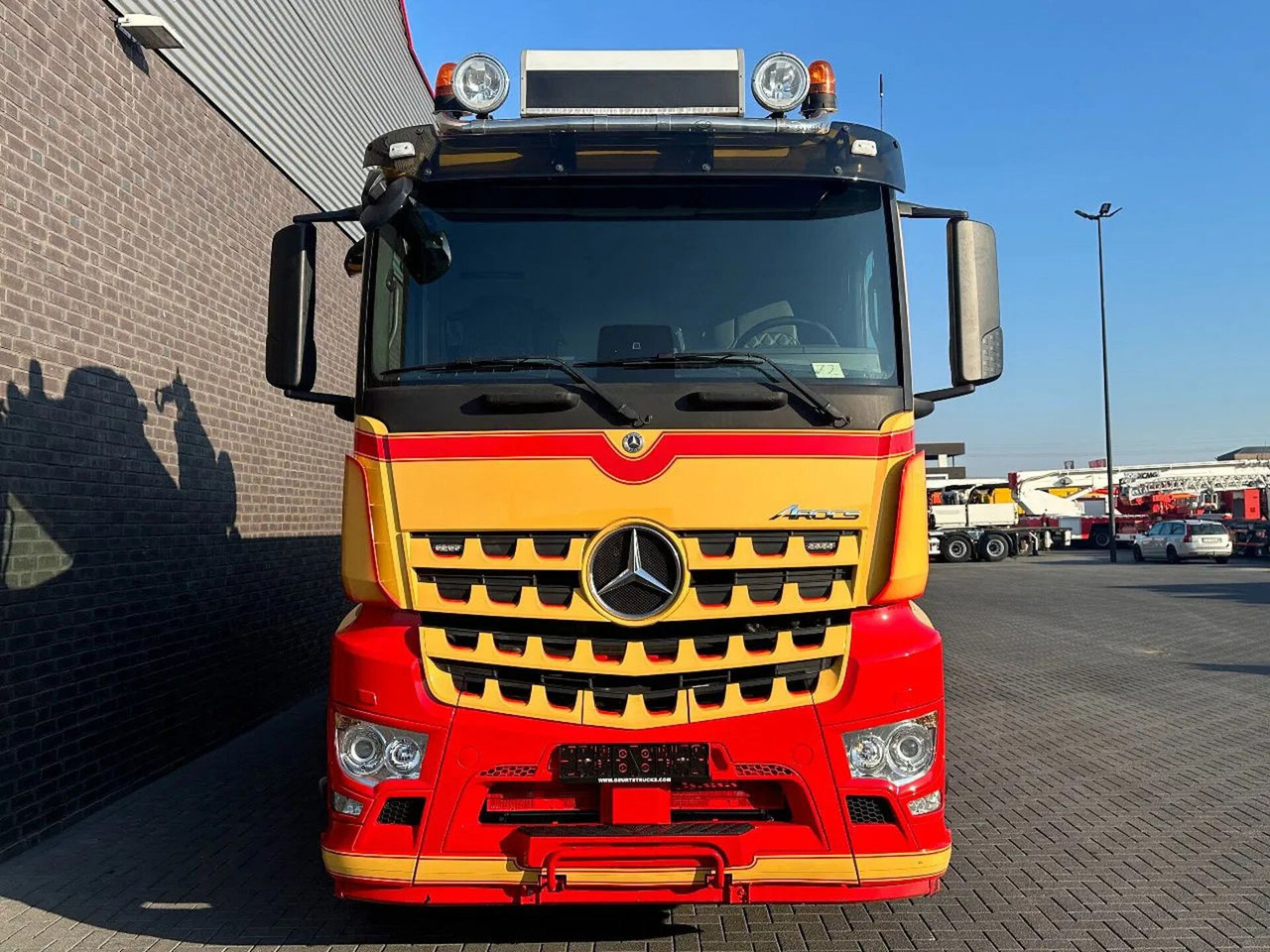 Camion ampliroll, Camion grue Mercedes-Benz Arocs 3253 L ENA 8X2/4 HMF2820 KRAAN / KRAN/ CRA: photos 12