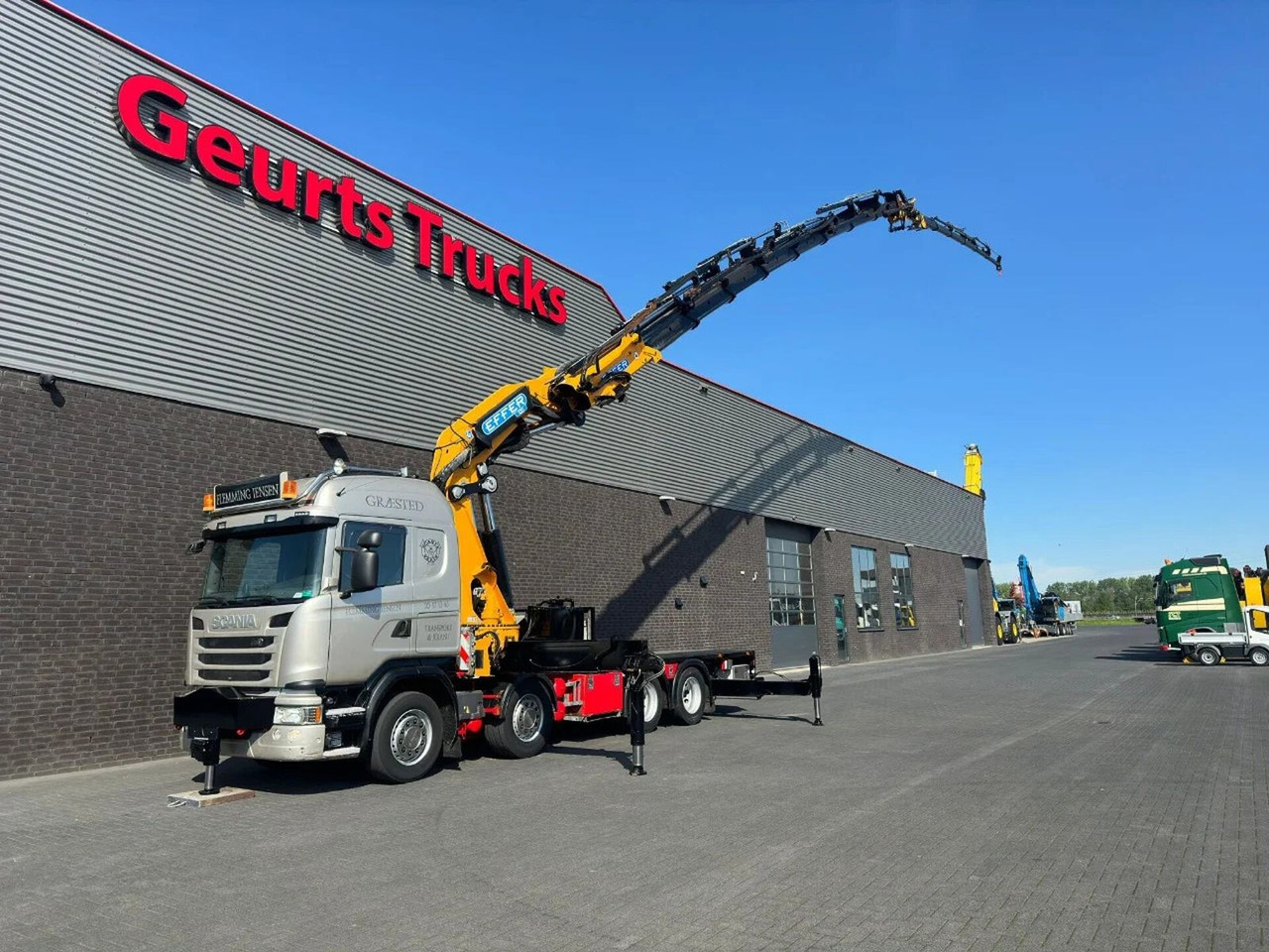 Scania G450 8X4 + EFFER 1255/8S + JIB 6S HD KRAAN/KRAN/ - Camion grue: photos 2 Scania G450 8X4 + EFFER 1255/8S + JIB 6S HD KRAAN/KRAN/ - Camion grue: photos 2