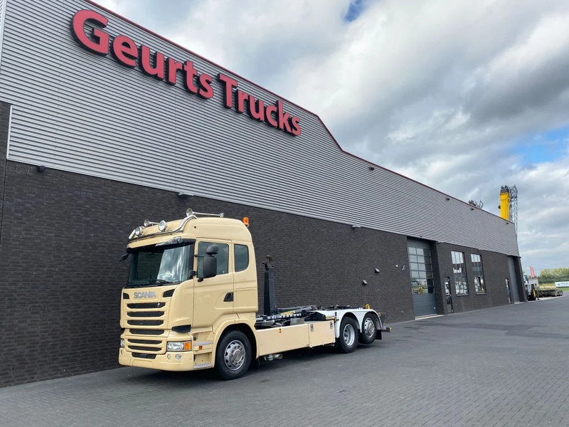 Scania R450 6X2 + PALFINGER HAAKARMSYSTEEM/ABROLLKIPPER/HOOKLIFT - Camion ampliroll: photos 3 Scania R450 6X2 + PALFINGER HAAKARMSYSTEEM/ABROLLKIPPER/HOOKLIFT - Camion ampliroll: photos 3