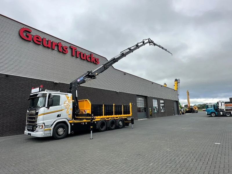 Scania R530 V8 NGS 8X4 TRIDEM MET HYVA 2Z KIPPER + HMF 5020-K6 + JIB FJ1000-K5 KRAAN/KRAN/CRANE/GRUA - Camion grue: photos 3 Scania R530 V8 NGS 8X4 TRIDEM MET HYVA 2Z KIPPER + HMF 5020-K6 + JIB FJ1000-K5 KRAAN/KRAN/CRANE/GRUA - Camion grue: photos 3