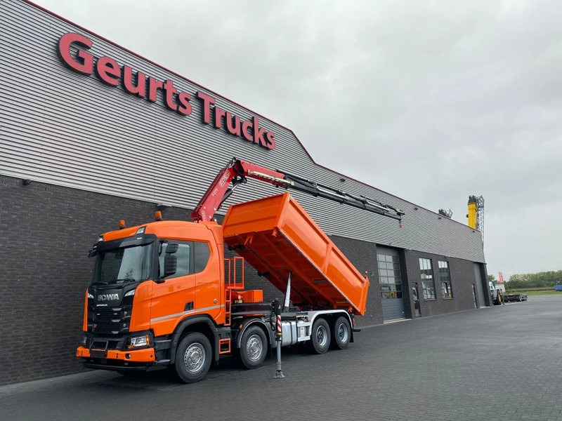 Scania R650 V8 NGS XT 8X4 + KIPPER + FASSI F275A.2.25 KRAAN/KRAN/CRANE/GRUA - Camion benne, Camion grue: photos 2 Scania R650 V8 NGS XT 8X4 + KIPPER + FASSI F275A.2.25 KRAAN/KRAN/CRANE/GRUA - Camion benne, Camion grue: photos 2