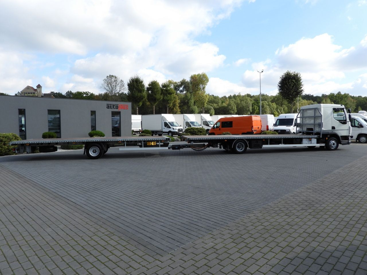 Camion porte-conteneur/ Caisse mobile DAF LF 230 CONTAINER CARRIER PLATFORM + TRAILER WEBASTO CRUISE CONTROL LED LIGHTS PNEUMATICS AUTOMATIC TRANSMISSION  TWIN WHEELS AIR CONDITIONING  230HP: photos 30