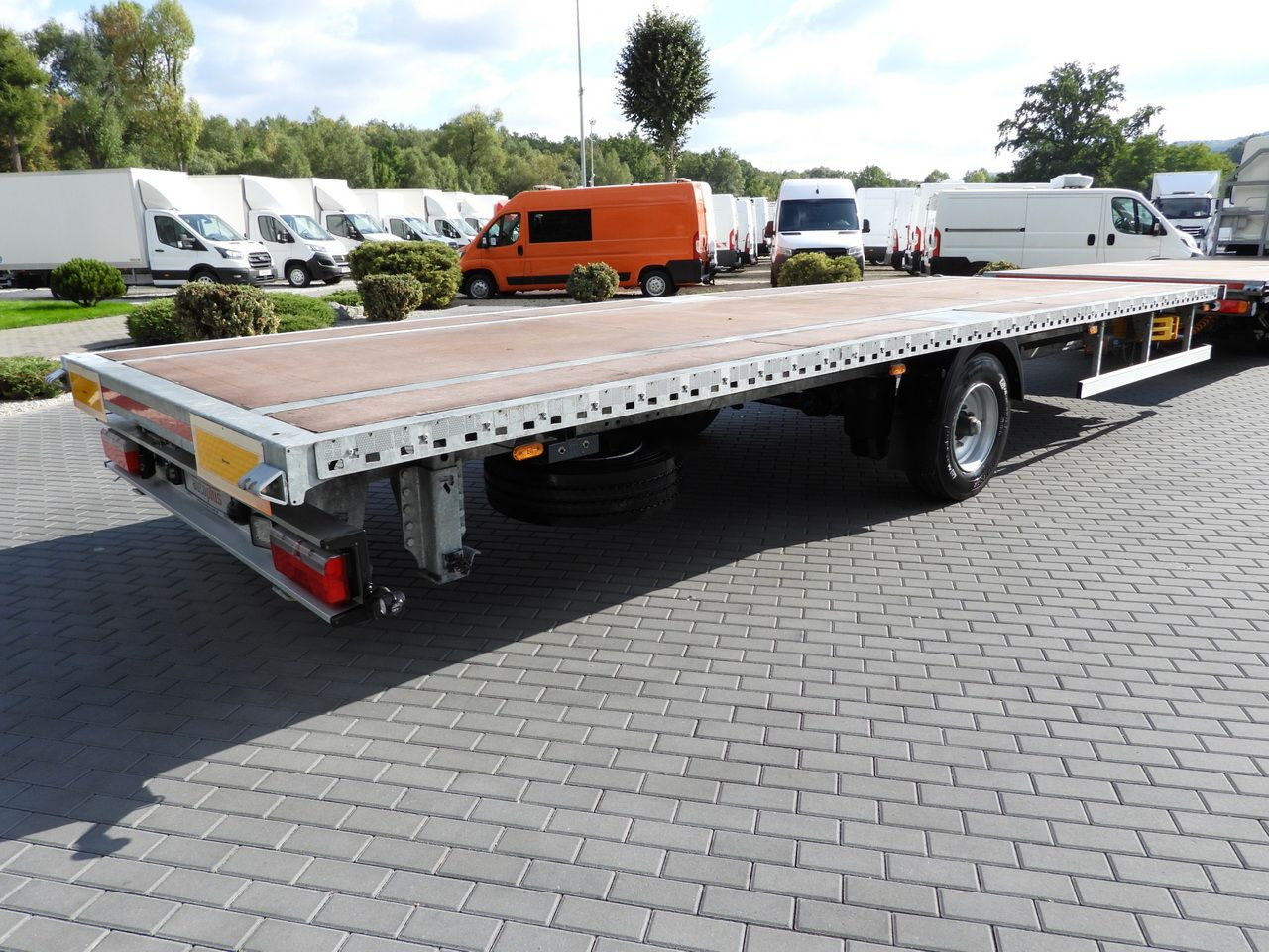 Camion porte-conteneur/ Caisse mobile DAF LF 230 CONTAINER CARRIER PLATFORM + TRAILER WEBASTO CRUISE CONTROL LED LIGHTS PNEUMATICS AUTOMATIC TRANSMISSION  TWIN WHEELS AIR CONDITIONING  230HP: photos 34