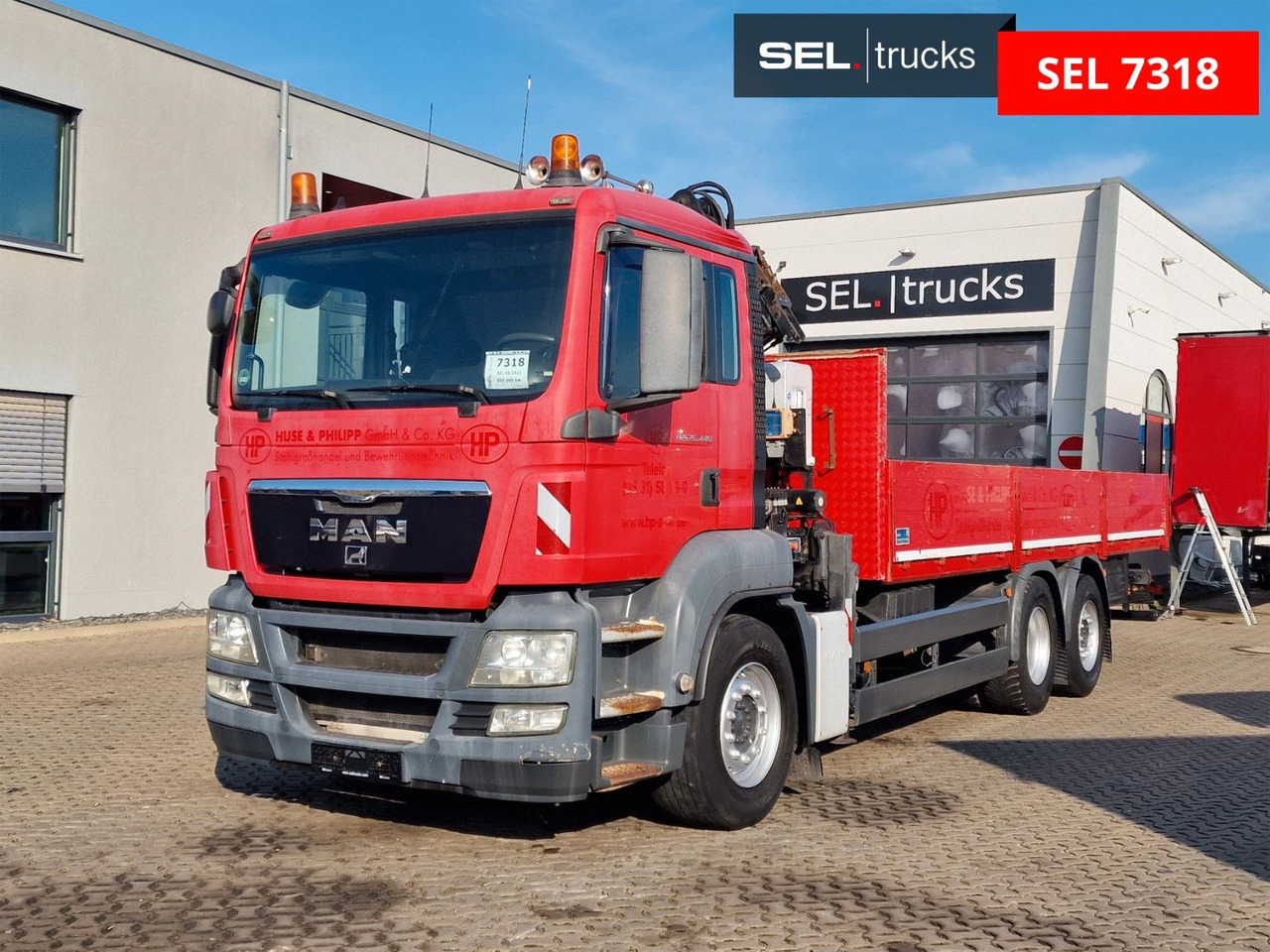 MAN TGS 26.440 6x2-2 BL/Fernbedien. /Lenkachse/Atlas - Camion grue: photos 1 MAN TGS 26.440 6x2-2 BL/Fernbedien. /Lenkachse/Atlas - Camion grue: photos 1