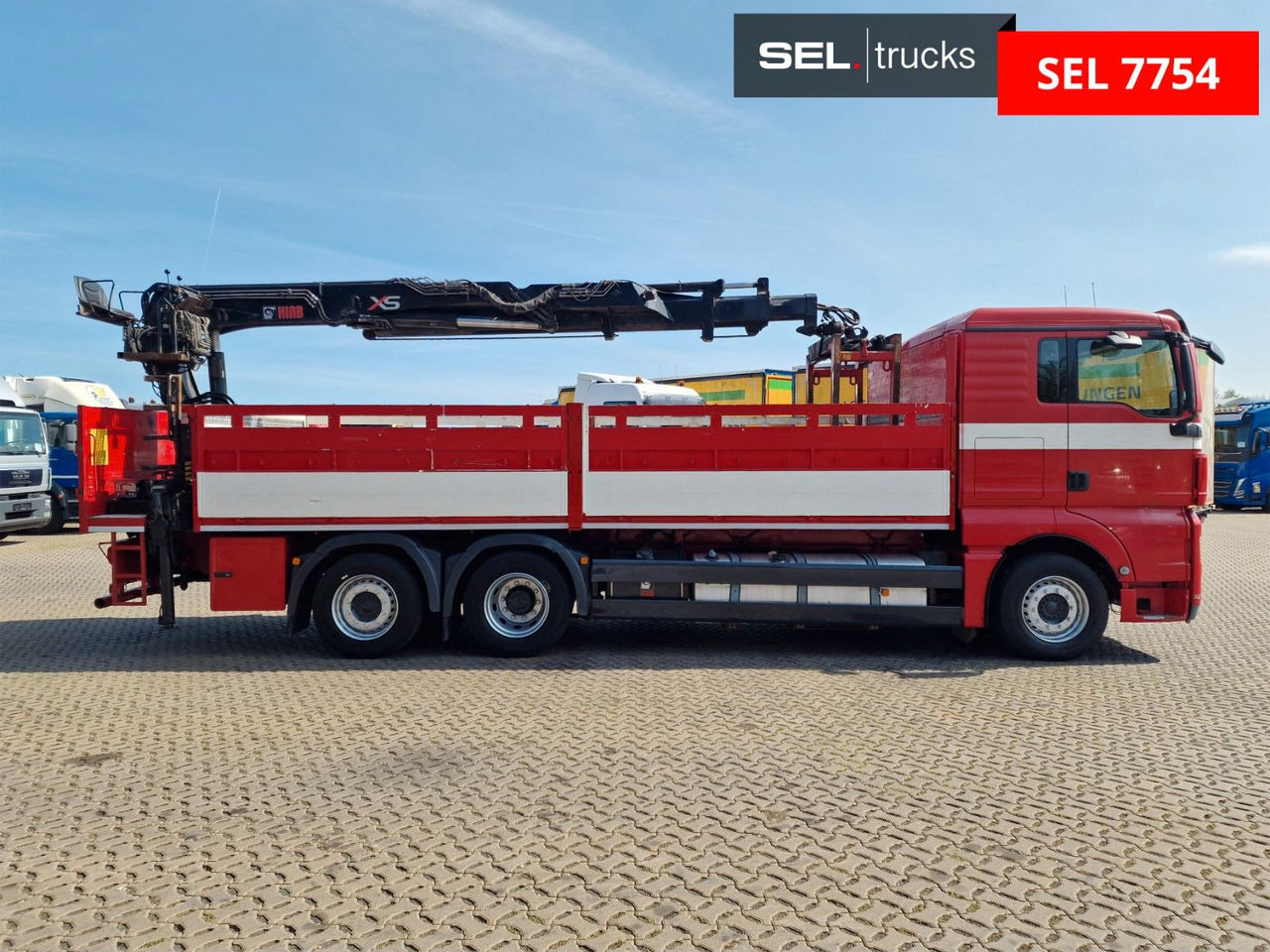 MAN TGX 26.400 6x2-2 BL/ Intarder / HIAB / Lenkachse - Camion grue: photos 4 MAN TGX 26.400 6x2-2 BL/ Intarder / HIAB / Lenkachse - Camion grue: photos 4