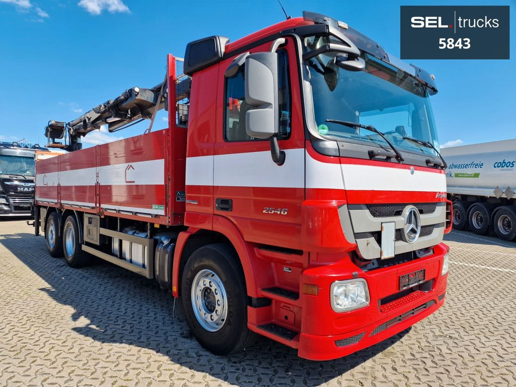 Mercedes-Benz Actros 2546 / HIAB 166K / ADC 4,1t / Lenkachse - Camion grue, Camion plateau: photos 3 Mercedes-Benz Actros 2546 / HIAB 166K / ADC 4,1t / Lenkachse - Camion grue, Camion plateau: photos 3
