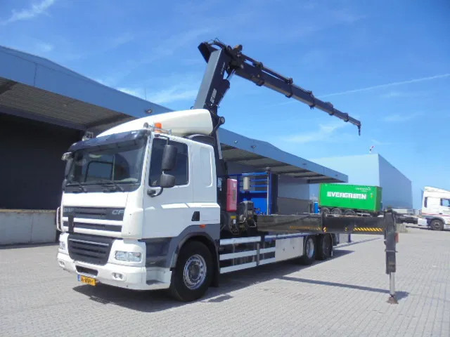 DAF CF 85 360 6X2 HIAB 477/5 NL TRUCK - Camion plateau, Camion grue: photos 1 DAF CF 85 360 6X2 HIAB 477/5 NL TRUCK - Camion plateau, Camion grue: photos 1