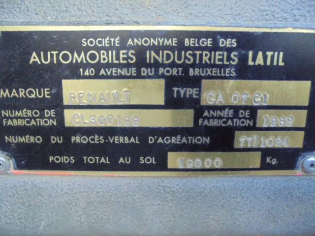 Camion de pompier Renault C A07 C1: photos 14