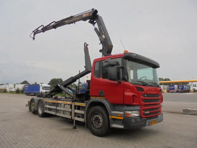 Scania P400 6X2 - Camion ampliroll, Camion grue: photos 3 Scania P400 6X2 - Camion ampliroll, Camion grue: photos 3