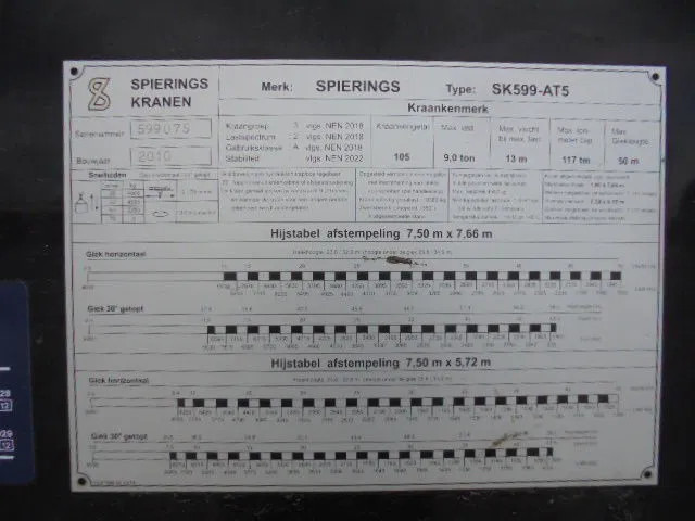 Crédit-bail de Spierings SK599-AT5 10X6  NL KENTEKEN Spierings SK599-AT5 10X6  NL KENTEKEN: photos 11