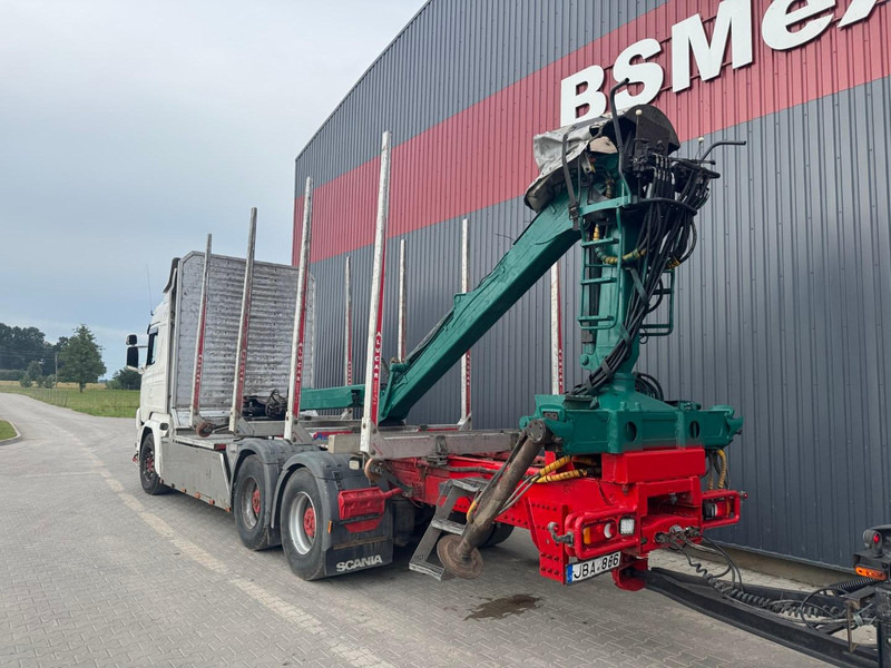 Camion grumier, Camion grue pour transport de bois Scania R 730 + NARKO trailer: photos 6
