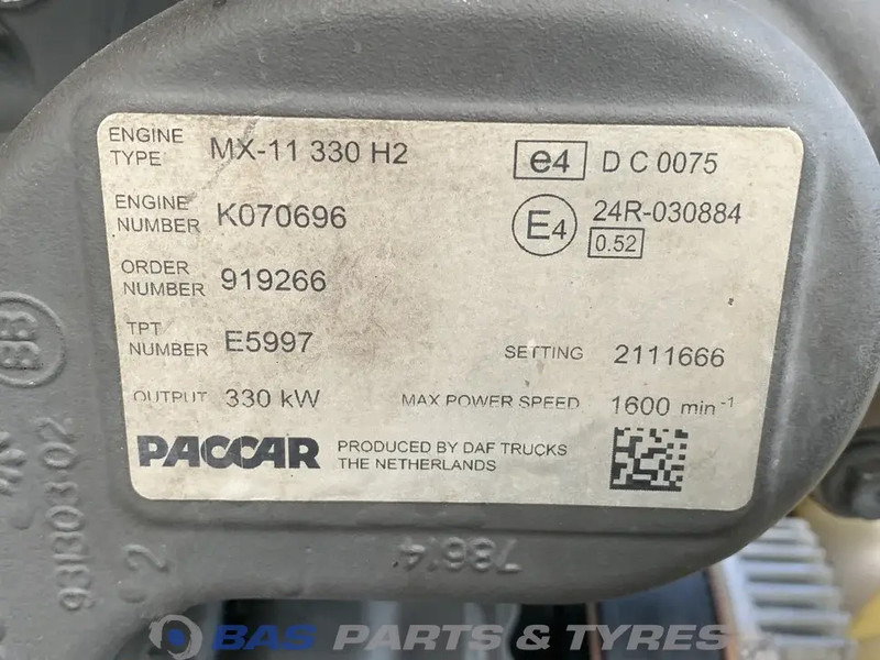 DAF XF106 Motor DAF MX11 330 H2 0452051 - Moteur pour Camion: photos 5 DAF XF106 Motor DAF MX11 330 H2 0452051 - Moteur pour Camion: photos 5
