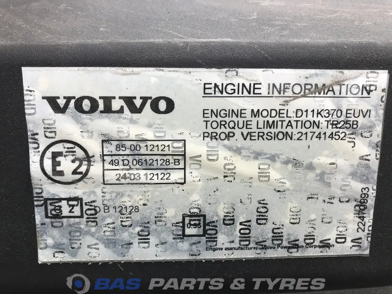 Moteur pour Camion Volvo FMX Euro 6 Motor Volvo D11K 370 K1 85002113: photos 6