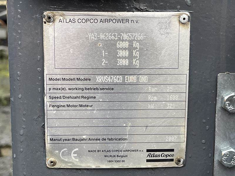Atlas-Copco XRVS 476 CD - Compresseur d'air: photos 2 Atlas-Copco XRVS 476 CD - Compresseur d'air: photos 2