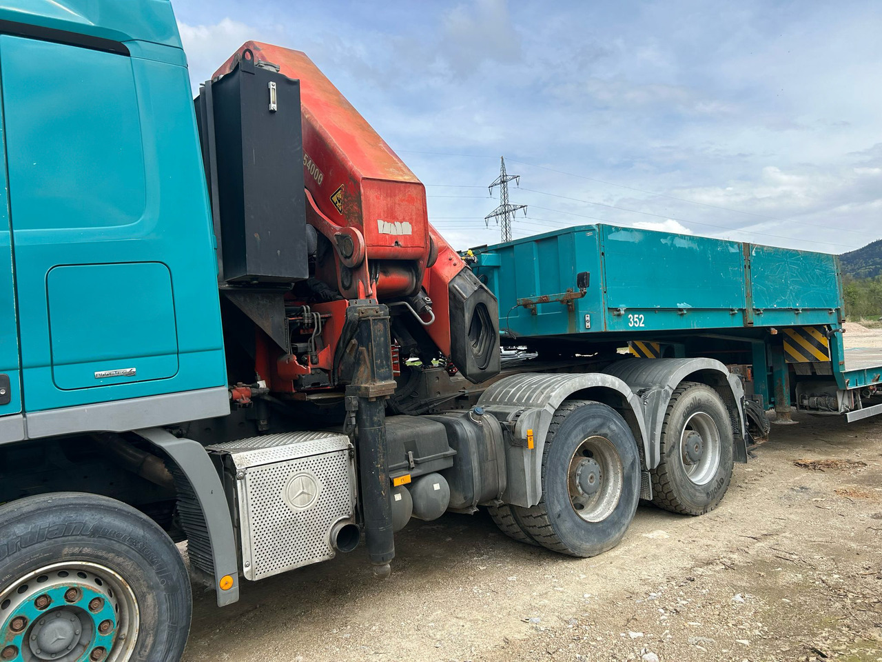 Palfinger PK 54000 + Mercedes Actros 3360 - Grue auxiliaire: photos 4 Palfinger PK 54000 + Mercedes Actros 3360 - Grue auxiliaire: photos 4