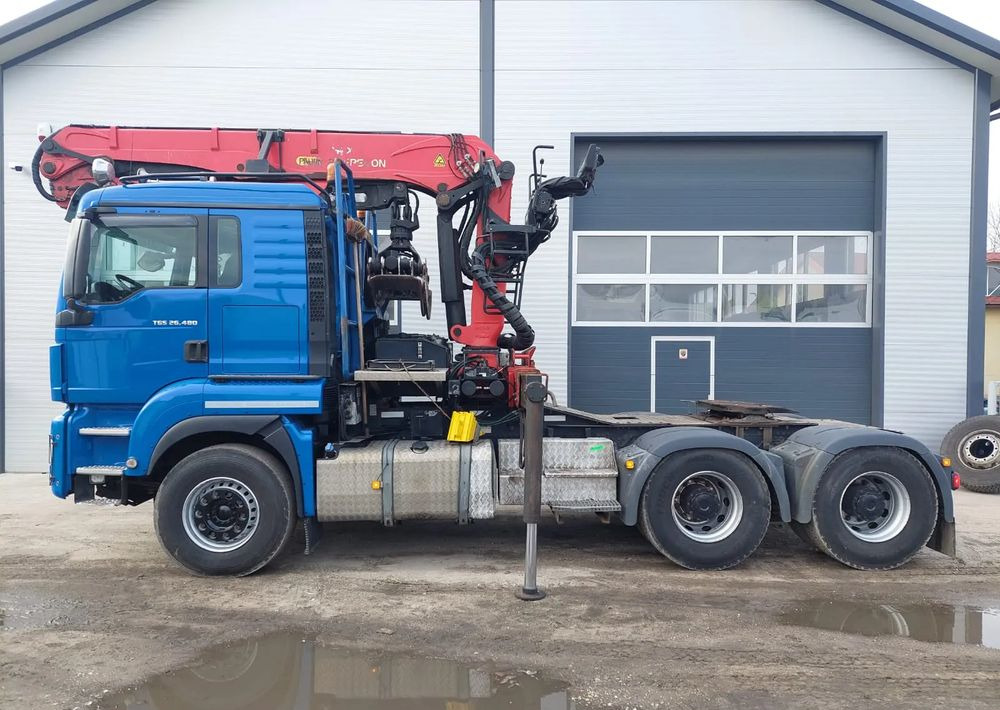 MAN TGS 26-480 6x4 do drewna PALFINGER Epsilon S 270L83 - Tracteur routier: photos 2 MAN TGS 26-480 6x4 do drewna PALFINGER Epsilon S 270L83 - Tracteur routier: photos 2