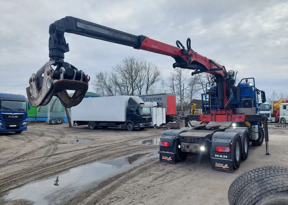 MAN TGS 26-480 6x4 do drewna PALFINGER Epsilon S 270L83 - Tracteur routier: photos 1 MAN TGS 26-480 6x4 do drewna PALFINGER Epsilon S 270L83 - Tracteur routier: photos 1