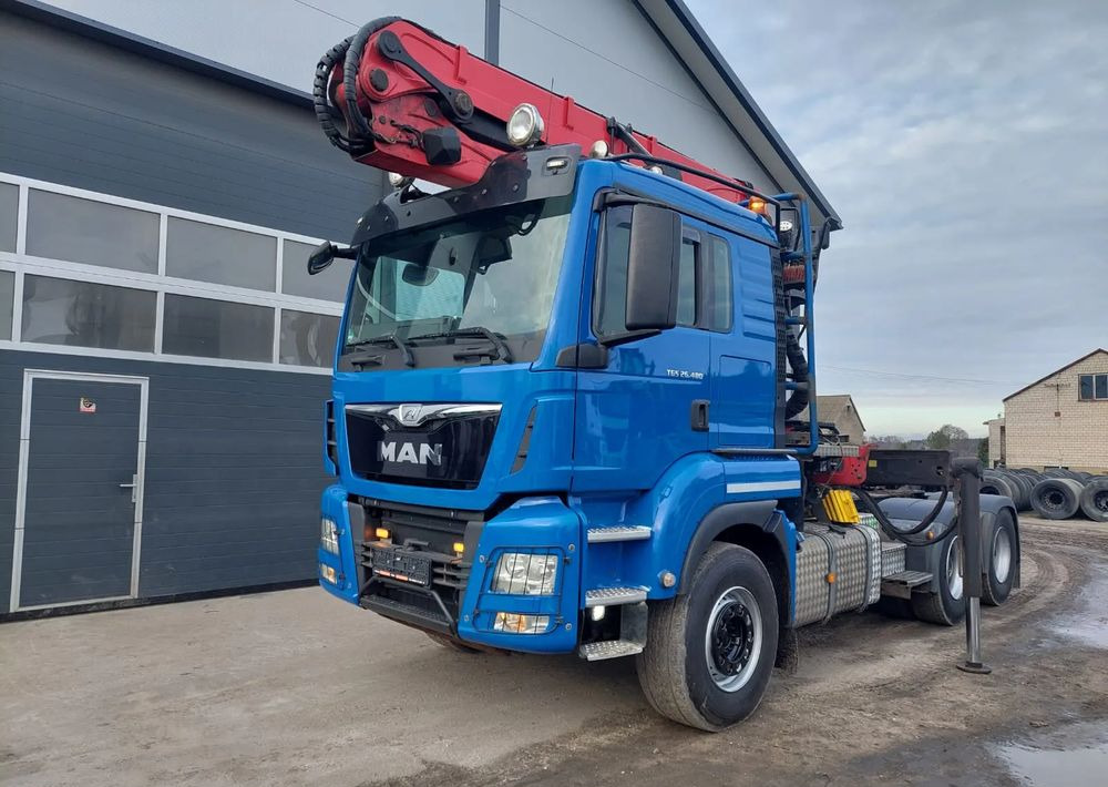 MAN TGS 26-480 6x4 do drewna PALFINGER Epsilon S 270L83 - Tracteur routier: photos 5 MAN TGS 26-480 6x4 do drewna PALFINGER Epsilon S 270L83 - Tracteur routier: photos 5