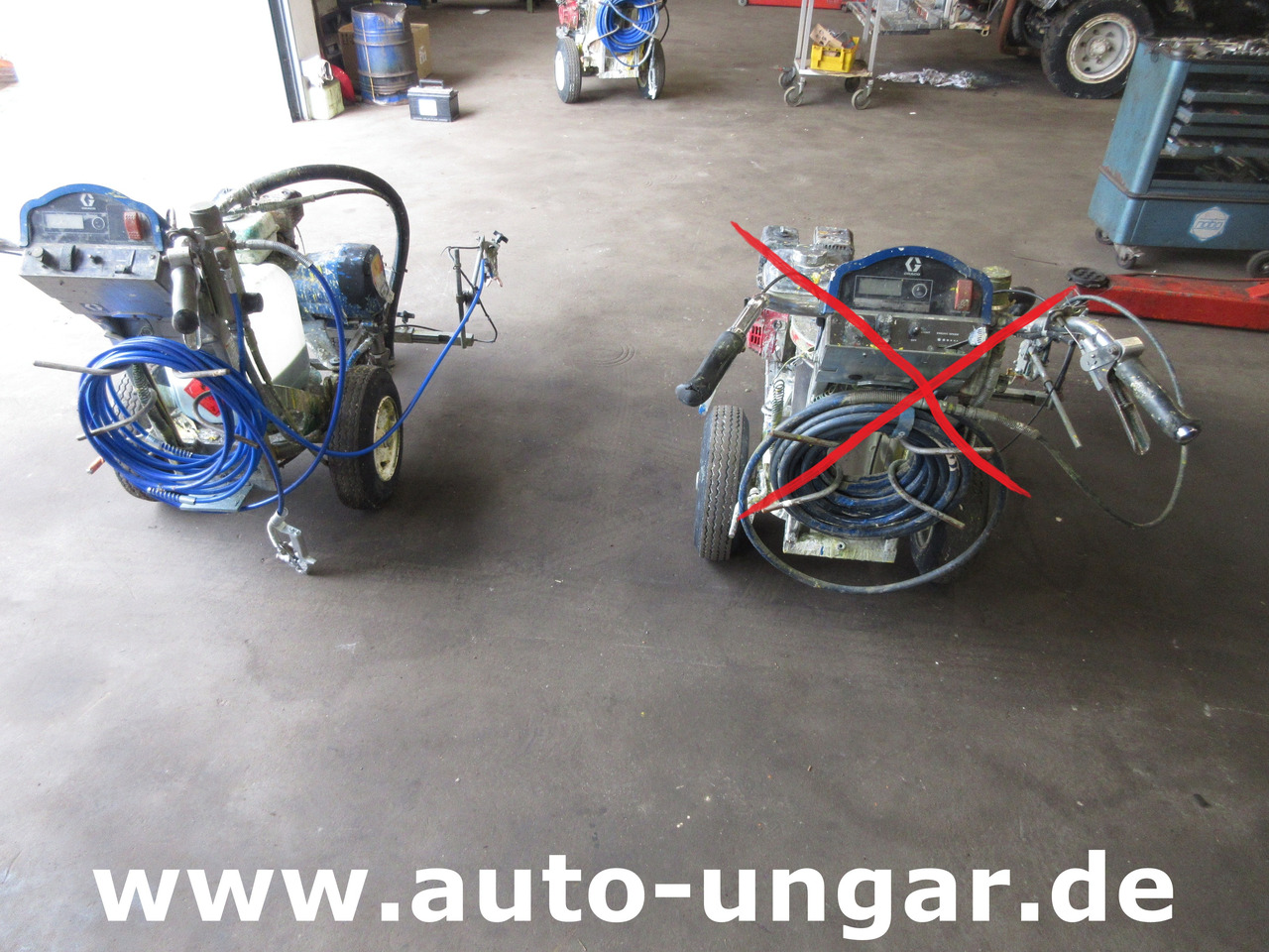 Graco LineLazer IV 3900 Airless Roadmarking Hofmann Markiermaschine Striper - Travaux routiers: photos 4 Graco LineLazer IV 3900 Airless Roadmarking Hofmann Markiermaschine Striper - Travaux routiers: photos 4