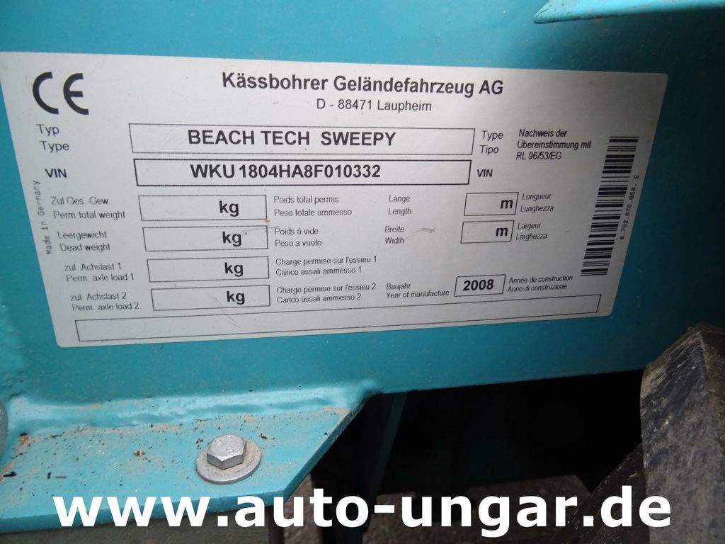 Véhicule de voirie/ Spécial KASSBOHRER Kässbohrer BeachTech Sweepy Strandreiniger: photos 10