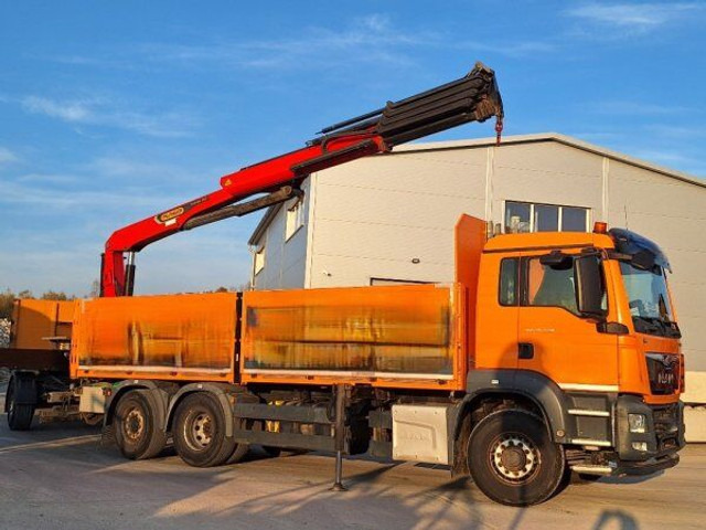 MAN 6x2 TGS 26.440 (6x4 problem!) - Camion plateau, Camion grue: photos 1 MAN 6x2 TGS 26.440 (6x4 problem!) - Camion plateau, Camion grue: photos 1