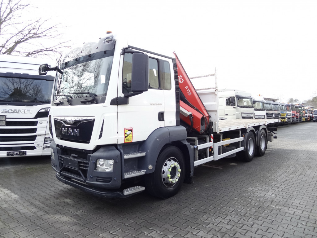 MAN TGS 26.320 6X4 BB mit Kran Fassi F175 - Camion grue, Camion plateau: photos 1 MAN TGS 26.320 6X4 BB mit Kran Fassi F175 - Camion grue, Camion plateau: photos 1