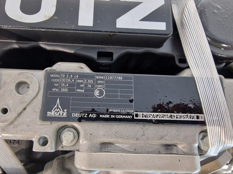 Moteur pour Engins de chantier neuf Deutz TD 2.9 L4 New Engine (Plant): photos 11
