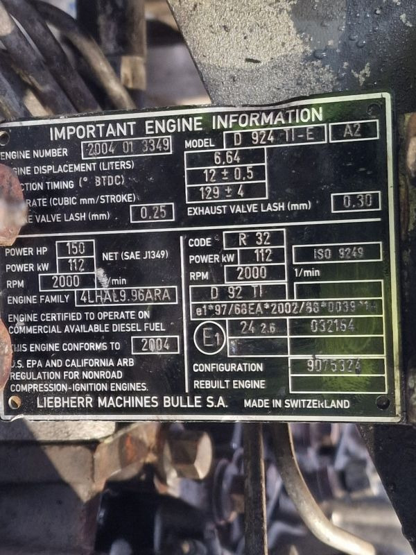 Leibherr D 924 TI-E Engine (Plant) - Moteur pour Engins de chantier: photos 2 Leibherr D 924 TI-E Engine (Plant) - Moteur pour Engins de chantier: photos 2