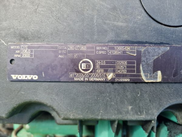 Volvo D7E 280-EC06B Truck Spec Engine (Truck) - Moteur pour Camion: photos 2 Volvo D7E 280-EC06B Truck Spec Engine (Truck) - Moteur pour Camion: photos 2