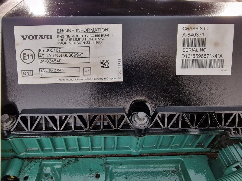 Moteur pour Camion Volvo G13C460 EUVI Engine (LNG GAS) (Truck): photos 11 Moteur pour Camion Volvo G13C460 EUVI Engine (LNG GAS) (Truck): photos 11