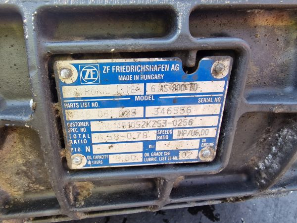 ZF 6AS800TO Gearbox - Boîte de vitesse: photos 2 ZF 6AS800TO Gearbox - Boîte de vitesse: photos 2