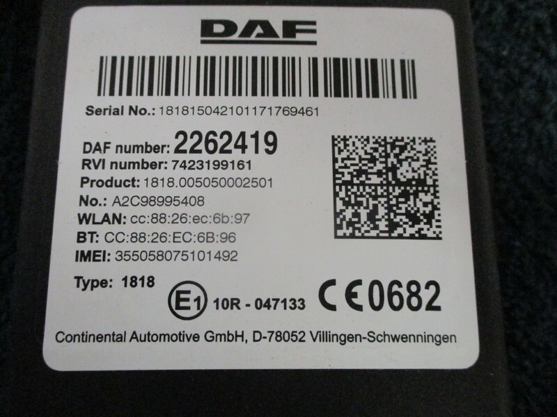 DAF 2262419 REGELEENHEID EURO 6 - Système électrique pour Camion: photos 2 DAF 2262419 REGELEENHEID EURO 6 - Système électrique pour Camion: photos 2