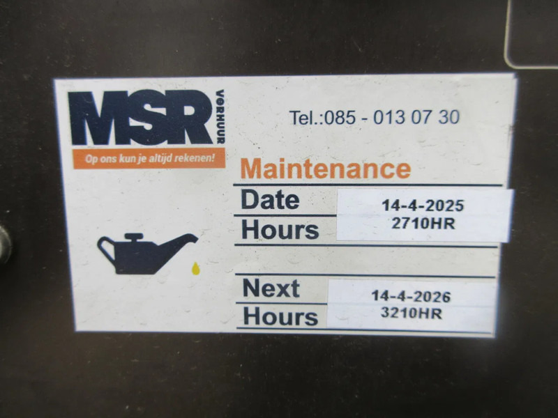 Mat d'éclairage Kubota TRIME X-ECOK2 ENGINE K Z482-E LICHTMAGINE STROOMAGGERAAT 2017: photos 14