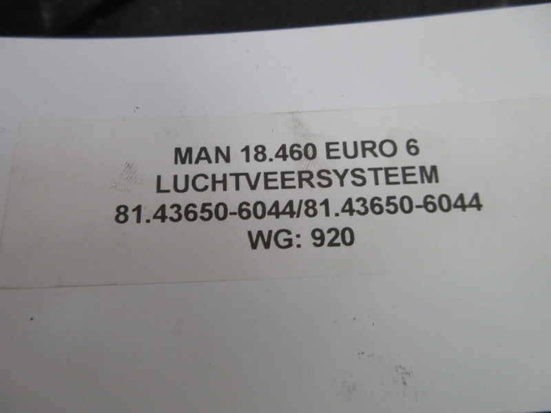 MAN 81.43650-6044 VOORLUCHTBALK MAN TGS TGX EURO 6 MODEL 2020 - Frame/ Châssis pour Camion: photos 5 MAN 81.43650-6044 VOORLUCHTBALK MAN TGS TGX EURO 6 MODEL 2020 - Frame/ Châssis pour Camion: photos 5