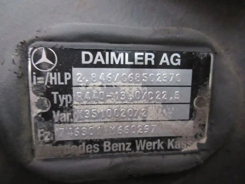 Mercedes-Benz R440-13,0/C22,5 TYPE 746301 RATIO 2,846 MERCEDES 1836 MP4 EURO 6 - Différentiel pour Camion: photos 5 Mercedes-Benz R440-13,0/C22,5 TYPE 746301 RATIO 2,846 MERCEDES 1836 MP4 EURO 6 - Différentiel pour Camion: photos 5