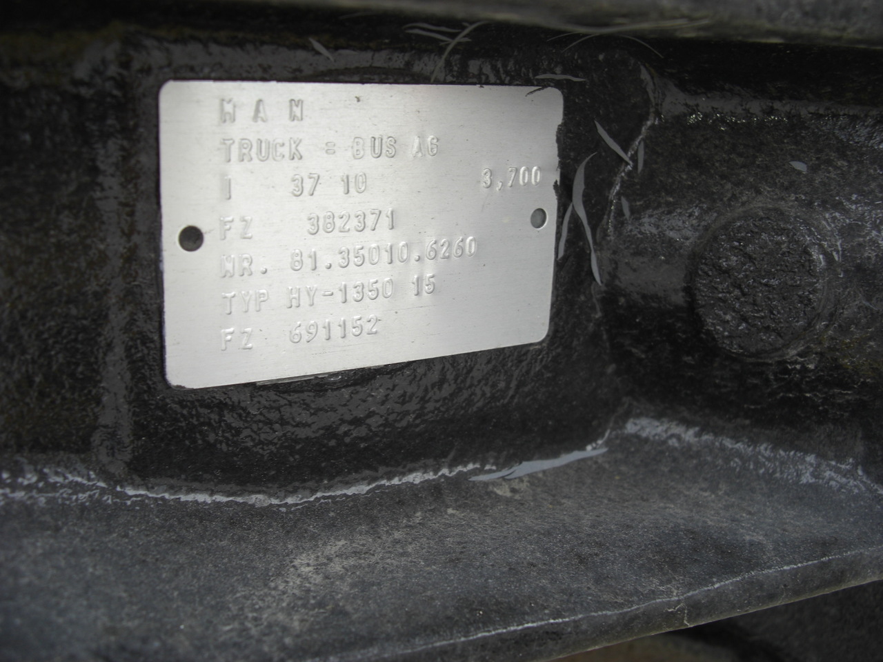 MAN HY1350-12 - Essieu arrière: photos 3 MAN HY1350-12 - Essieu arrière: photos 3