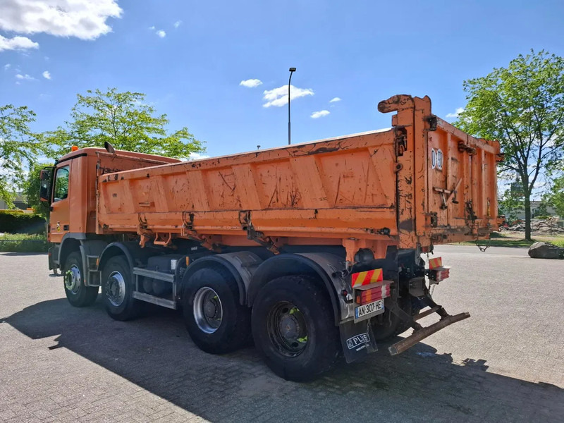 Camion benne Mercedes-Benz Actros 4141 / 3SIDE MEILLER TIPPER / FULL-STEEL / DRUM BRAKES / ONLY:535937 KM / 2XSTEERING AXLE / AIRCO / AUTOMATIC / EURO-3 /: photos 8