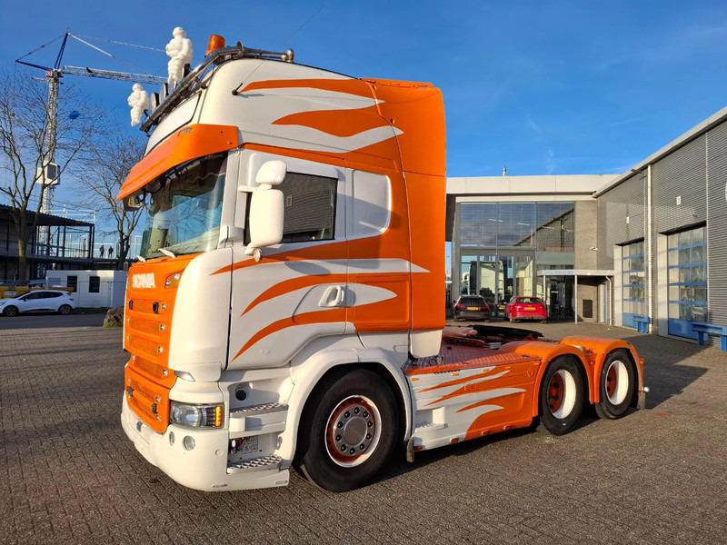 Scania R580 V8 / RETARDER / HYDRAULICS / TUV:06-08-2026 / FULL-AIR / LEATHER / XENON / AUTOMATIC / EURO-6 / 2014 - Tracteur routier: photos 1 Scania R580 V8 / RETARDER / HYDRAULICS / TUV:06-08-2026 / FULL-AIR / LEATHER / XENON / AUTOMATIC / EURO-6 / 2014 - Tracteur routier: photos 1