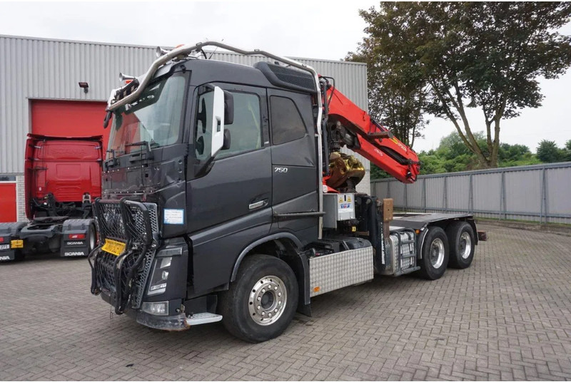 Volvo FH16-750 / ENGINE RUNNING / 6x4 / RETARDER / BIG AXLE / VEB+ / PALFINGER FD250 / EURO-6 / 2016 - Camion grumier, Camion grue: photos 2 Volvo FH16-750 / ENGINE RUNNING / 6x4 / RETARDER / BIG AXLE / VEB+ / PALFINGER FD250 / EURO-6 / 2016 - Camion grumier, Camion grue: photos 2