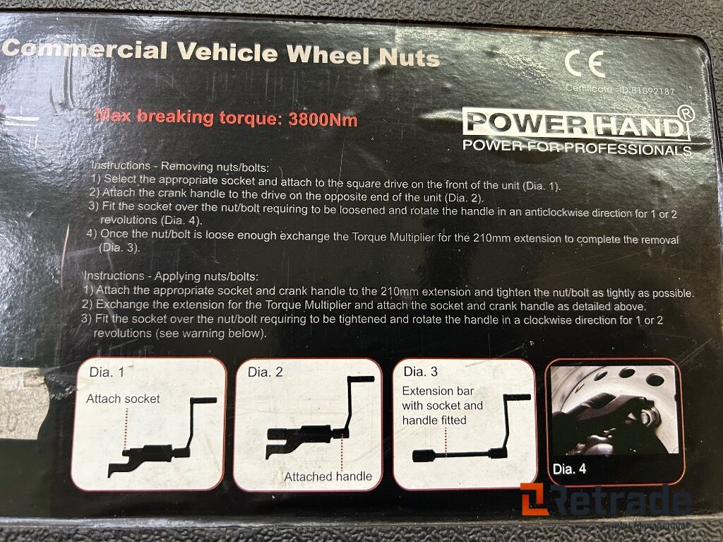 Momentförstärkare Powerhand Torque multiplier - Équipement de garage: photos 2 Momentförstärkare Powerhand Torque multiplier - Équipement de garage: photos 2