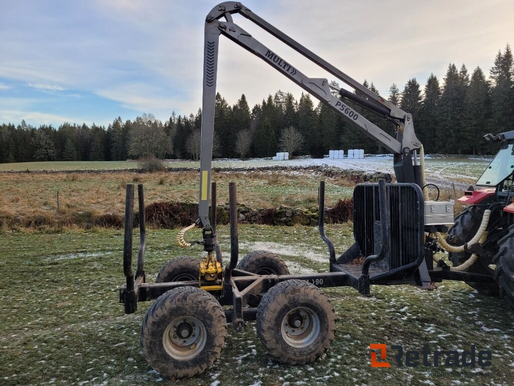 Skogsvagn Huggarvagn med kran Trejon Multiforest MF90 - Remorque forestière: photos 3 Skogsvagn Huggarvagn med kran Trejon Multiforest MF90 - Remorque forestière: photos 3