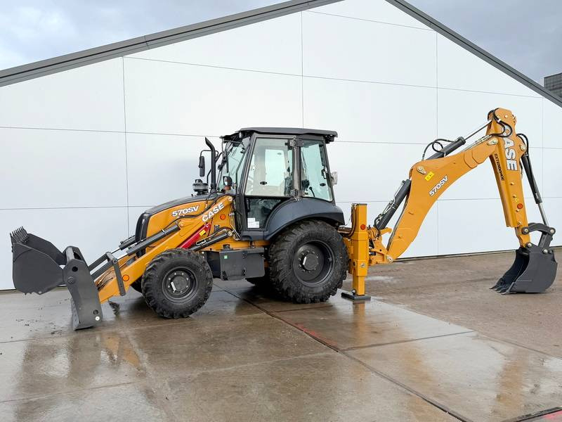 Case 570SV 4WD - 4/1 Bucket / Telescopic Boom / AC - Tractopelle: photos 1 Case 570SV 4WD - 4/1 Bucket / Telescopic Boom / AC - Tractopelle: photos 1