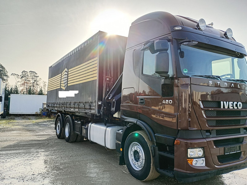 Iveco AS260S42Y/FS CM BDF HIAB 144E-4 HIDUO 12,7 m - Camion à rideaux coulissants, Camion grue: photos 3 Iveco AS260S42Y/FS CM BDF HIAB 144E-4 HIDUO 12,7 m - Camion à rideaux coulissants, Camion grue: photos 3