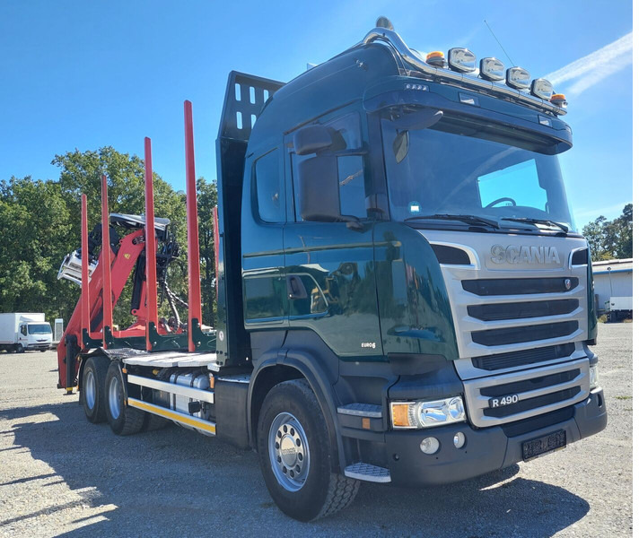 Scania R490 6x4 Euro 6 Kurzholz Palfinger AHK (2) - Camion grumier, Camion grue: photos 5 Scania R490 6x4 Euro 6 Kurzholz Palfinger AHK (2) - Camion grumier, Camion grue: photos 5