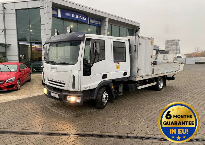 Iveco Eurocargo ML80E17 / HDS HMF / 1 Owner / Doka Iveco Eurocargo ML80E17 / HDS HMF / 1 Owner / Doka - Camion plateau, Camion grue: photos 1 Iveco Eurocargo ML80E17 / HDS HMF / 1 Owner / Doka Iveco Eurocargo ML80E17 / HDS HMF / 1 Owner / Doka - Camion plateau, Camion grue: photos 1