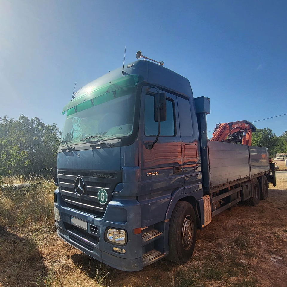 Mercedes-Benz Actros 2546 L 6x2 stake body - crane Atlas 200.2 - Camion plateau, Camion grue: photos 1 Mercedes-Benz Actros 2546 L 6x2 stake body - crane Atlas 200.2 - Camion plateau, Camion grue: photos 1