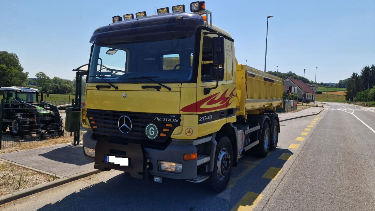 Mercedes-Benz Actros 2648 K 6X4 meiller bordmatic - air condition - Camion benne: photos 1 Mercedes-Benz Actros 2648 K 6X4 meiller bordmatic - air condition - Camion benne: photos 1